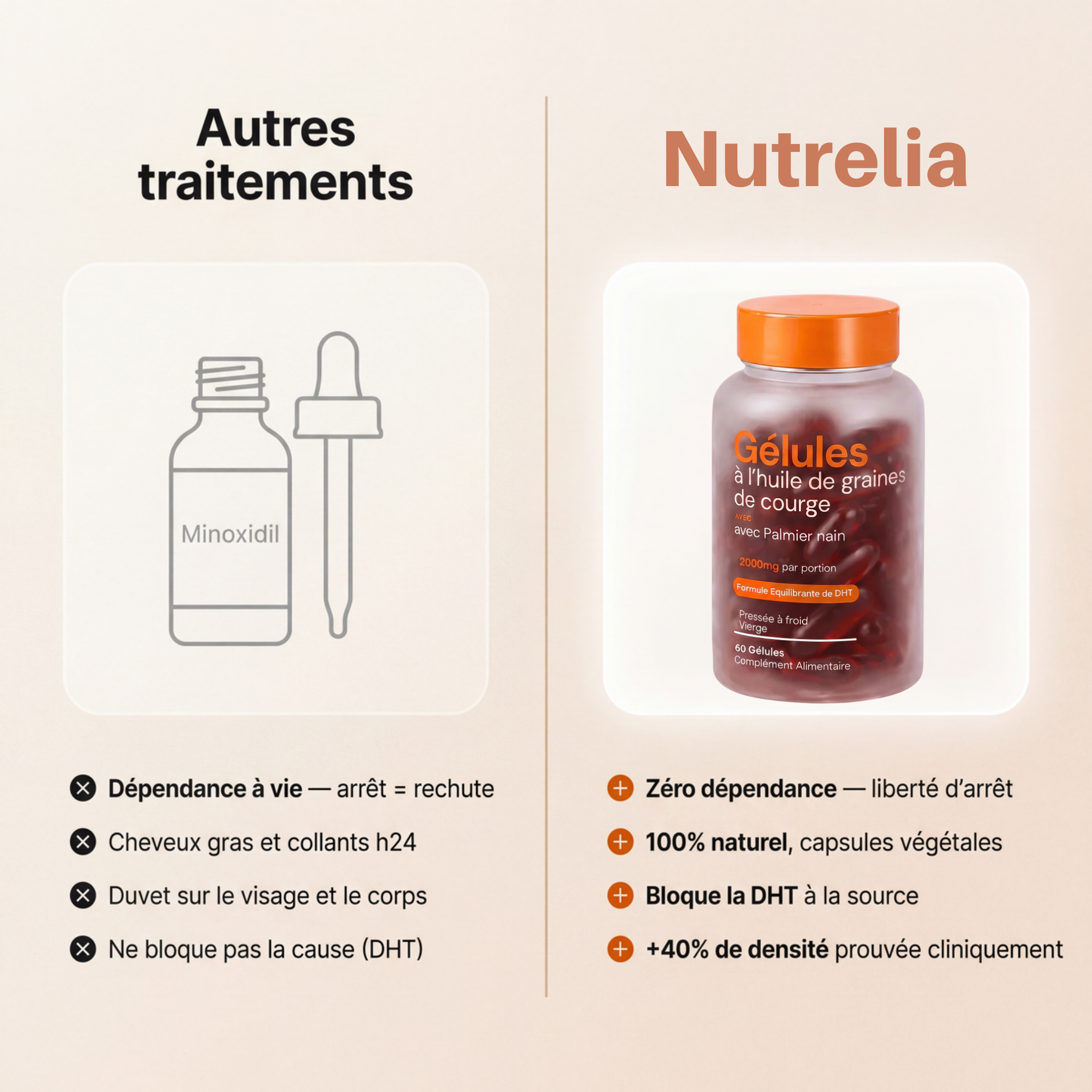 Gélules à l’huile de graines de courge