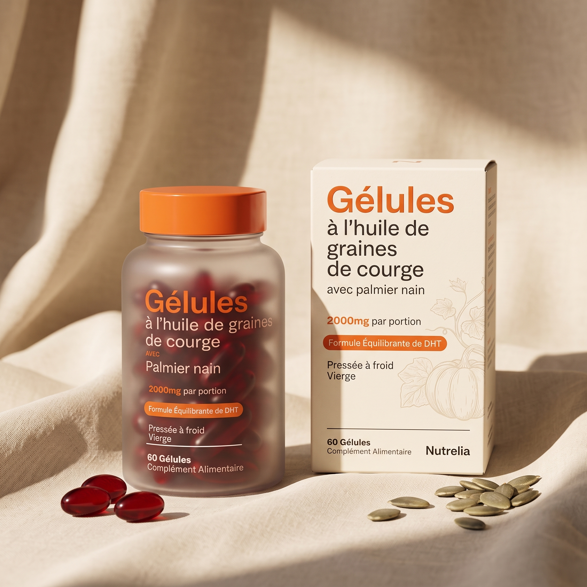 Gélules à l’huile de graines de courge