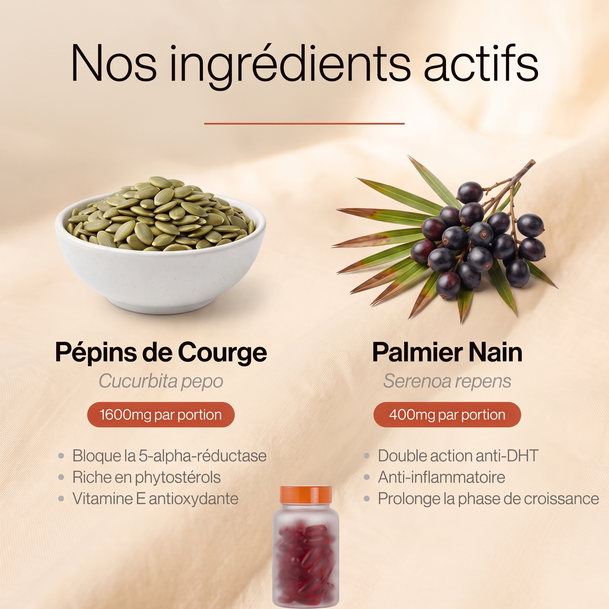 Gélules à l’huile de graines de courge